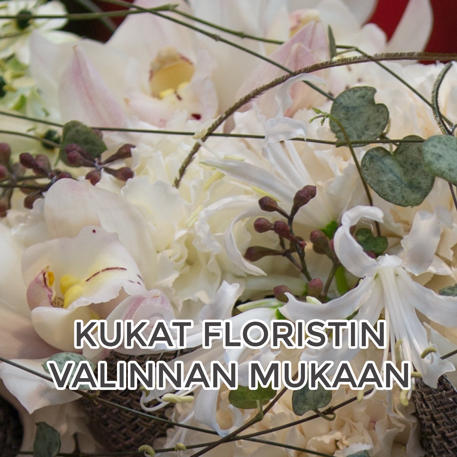 Floristin vaalea joulukimppu